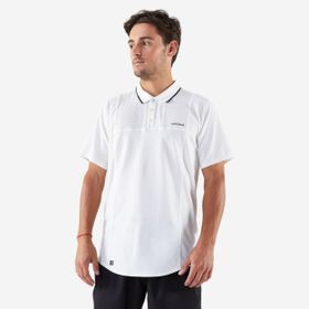 KUIKMA Beyaz - Artengo DRY Erkek Kısa Kollu Polo Tenis Tişörtü