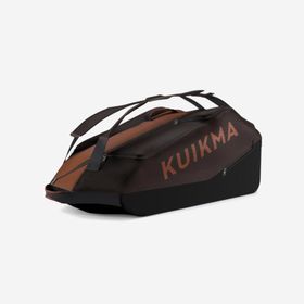 KUIKMA Kahverengi/Turuncu L Pro 9 Raket Isı Yalıtımlı Tenis Çantası