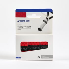 KUIKMA Tacky Kırmızı 3 Adet Tenis Overgrip