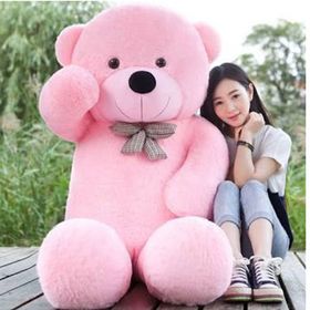 Kuki Oyuncak Pembe Peluş Ayı 160 cm Oyuncak