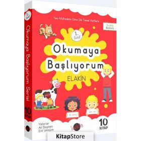 Kukla Yayınları 1. Sınıf Okumaya Başlıyorum Elakin 10 Kitap - Kolektif