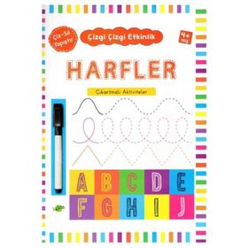 Kukla Yayınları Harfler (4+Yaş) Çizgi Çizgi Etkinlik Kitabı