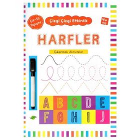 Kukla Yayınları Harfler (4+Yaş) Çizgi Çizgi Etkinlik Kitabı
