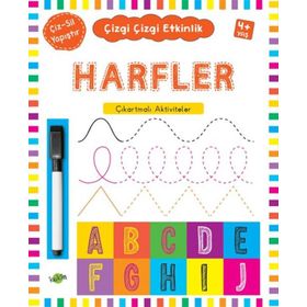 Kukla Yayınları Harfler (4+Yaş) Çizgi Çizgi Etkinlik Kitabı