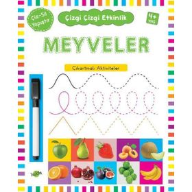 Kukla Yayınları Meyveler (4+Yaş) Çizgi Çizgi Etkinlik Kitabı