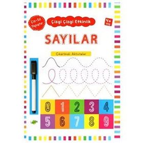 Kukla Yayınları Sayılar (4+Yaş) Çizgi Çizgi Etkinlik Kitabı