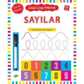 Kukla Yayınları Sayılar (4+Yaş) Çizgi Çizgi Etkinlik Kitabı