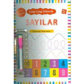 Kukla Yayınları Sayılar (4+Yaş) Çizgi Çizgi Etkinlik Kitabı
