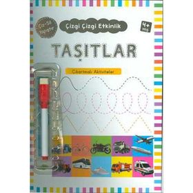 Kukla Yayınları Taşıtlar (4+Yaş) Çizgi Çizgi Etkinlik Kitabı