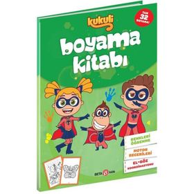 Kukuli - Boyama Kitabı - Yeşil Kapak - Beta Kids