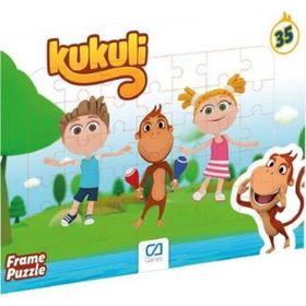 Kukuli CA.5137 Ca Oyuncak 35 Parça Frame Puzzle