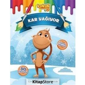 Kukuli Kar Yağıyor Çıkartmalı Boyama Kitabı