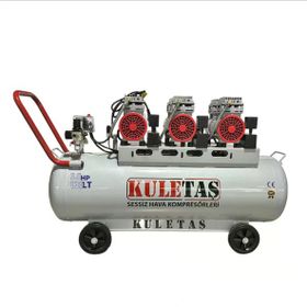 Kuletaş 120 Litre 3 HP 8 Bar Alüminyum Tanklı Sessiz Hava Kompresörü