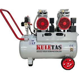 Kuletaş 60 Litre 2 HP 8 Bar Alüminyum Tanklı Sessiz Hava Kompresörü