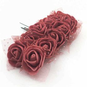 Kullan At Market 144 Adet Lateks Tüllü Bordo Pakette Gül