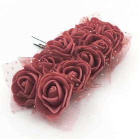Kullan At Market 144 Adet Lateks Tüllü Bordo Pakette Gül
