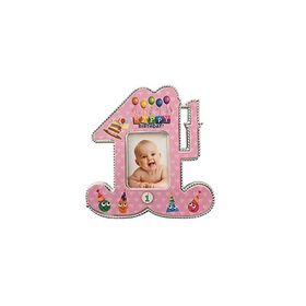 Kullanatmarket 1 Yaş Pembe Ahşap Çerçeve