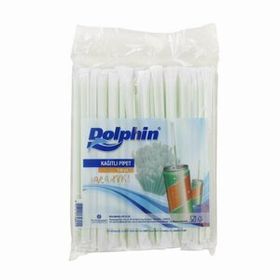 KullanAtMarket 100 Adet Kağıtlı Pipet