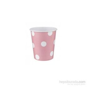 KullanAtMarket 8 Adet Pembe Karton Bardak