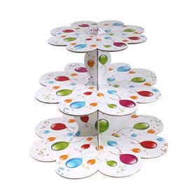 KullanAtMarket Balonlu 1 Adet Cupcake Standı