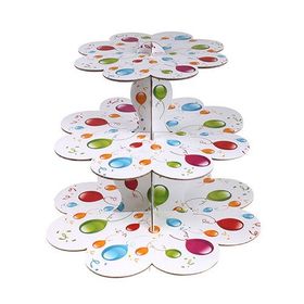 KullanAtMarket Balonlu 1 Adet Cupcake Standı