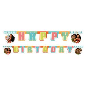 KullanAtMarket Moana Happy Birthday Harf Afişi