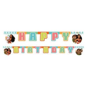 KullanAtMarket Moana Happy Birthday Harf Afişi