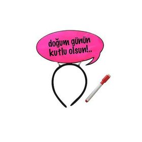 KullanAtMarket Pembe Taç Konusma u Balon