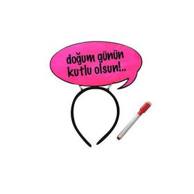 KullanAtMarket Pembe Taç Konusma u Balon
