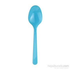 KullanAtMarket Plastik Turkuaz Kaşık