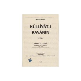 Külliyat-ı Kavanin 2 Cilt Takım - Karakoç Sarkis
