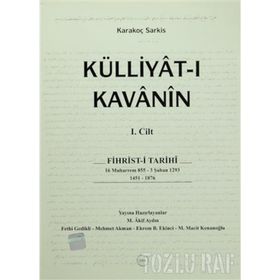 Külliyat-ı Kavanin 2 Cilt Takım - Karakoç Sarkis