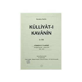Külliyat-ı Kavanin 2 Cilt Takım - Karakoç Sarkis