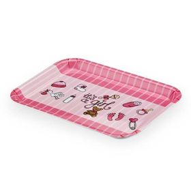 Külsan 31x23 cm Pembe Thermoset Melamin Tepsi