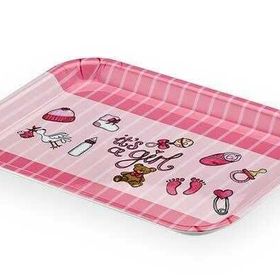 Külsan 31x23 cm Pembe Thermoset Melamin Tepsi