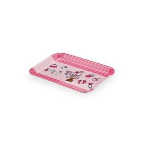 Külsan 31x23 cm Pembe Thermoset Melamin Tepsi