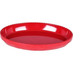 Külsan Melamin 40x25x5,5 cm Kırmızı Olie Oval Servis Tabağı