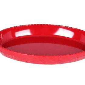 Külsan Melamin 40x25x5,5 cm Kırmızı Olie Oval Servis Tabağı