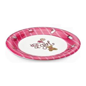 Külsan Thermoset 19 cm Pembe 6 Adet Baby Life Bebek Tabağı