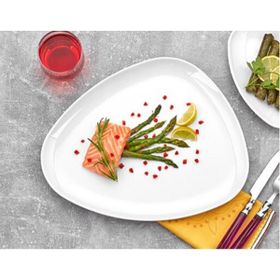 Külsan Thermoset 25x20 cm 6'lı Melamin Bermuda Üçgen Servis Tabağı