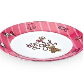 Külsan Thermoset Pembe 19 cm Kırılmaz Mama Tabağı- Bebek Tabağı