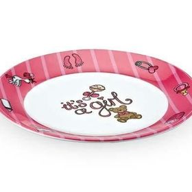 Külsan Thermoset Pembe 19 cm Kırılmaz Mama Tabağı- Bebek Tabağı