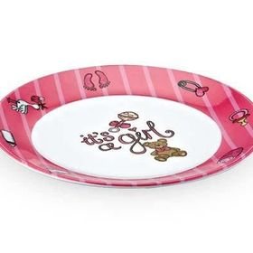 Külsan Thermoset Pembe 21 cm Melamin Mama Tabağı