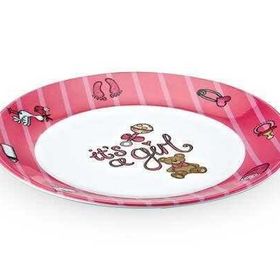 Külsan Thermoset Pembe 21 cm Melamin Mama Tabağı