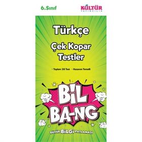 Kültür Yayıncılık 6. Sınıf Türkçe Bil Bang Soru Bankası