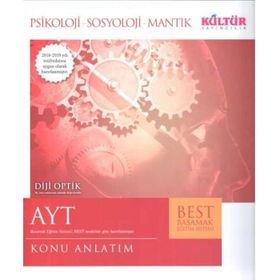 Kültür Yayıncılık AYT Psikoloji Sosyoloji Mantık Best Konu Anlatım