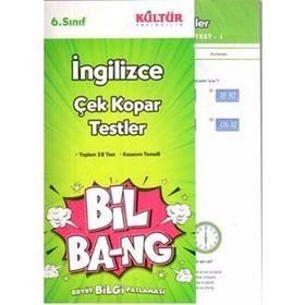 Kültür Yayınları 6. Sınıf İngilizce Bil-bang Çalışma Testi