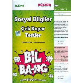 Kültür Yayınları 6. Sınıf Sosyal Bilgiler Bil-bang Çalışma Testi