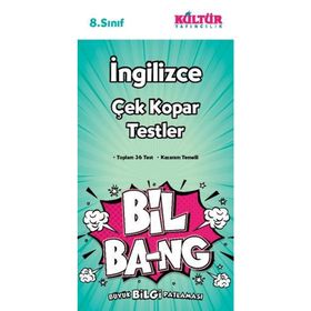 Kültür Yayınları 8. Sınıf İngilizce Bil Bang Yaprak Test
