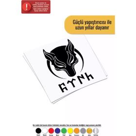 Kumraldede Börü ve Göktürk Renkli 15x21 cm Araç Oto Laptop Duvar Sticker